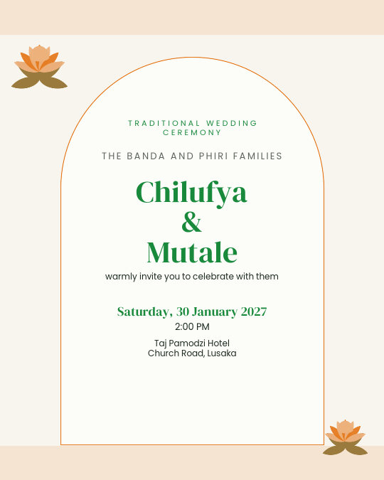 Ancestral Gold invitation design preview