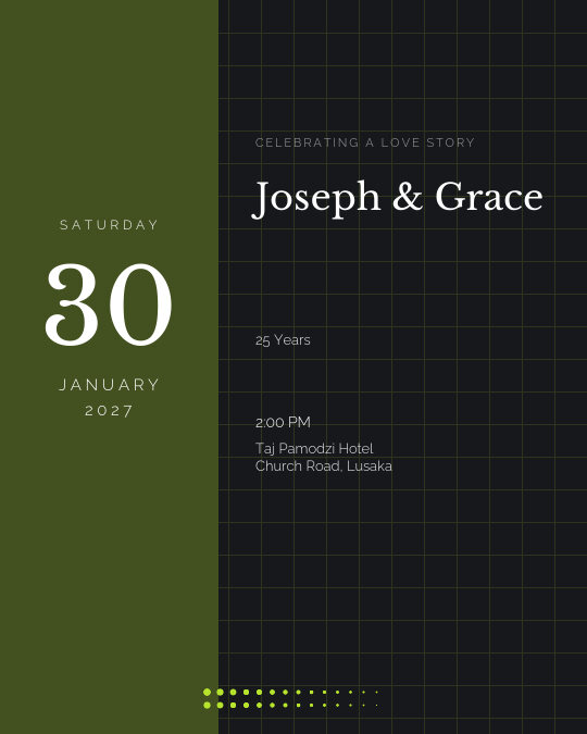 Anniversary Editorial invitation design preview