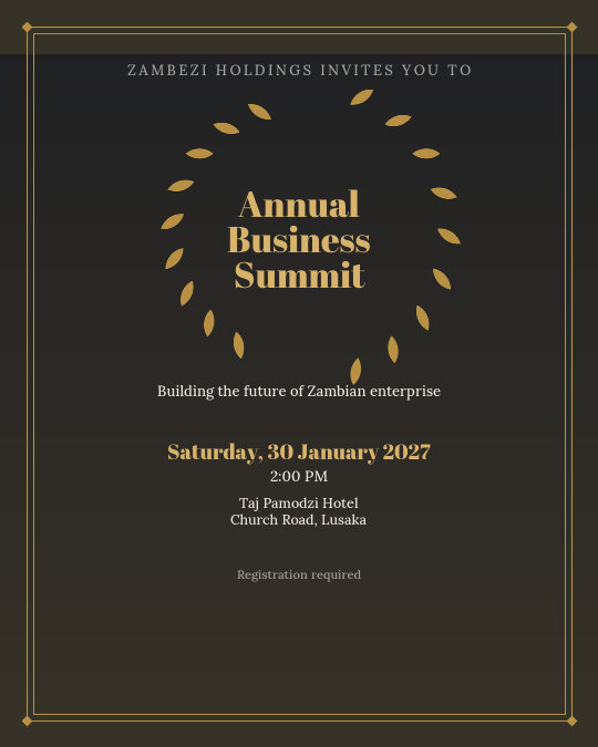 Awards Morning invitation design preview