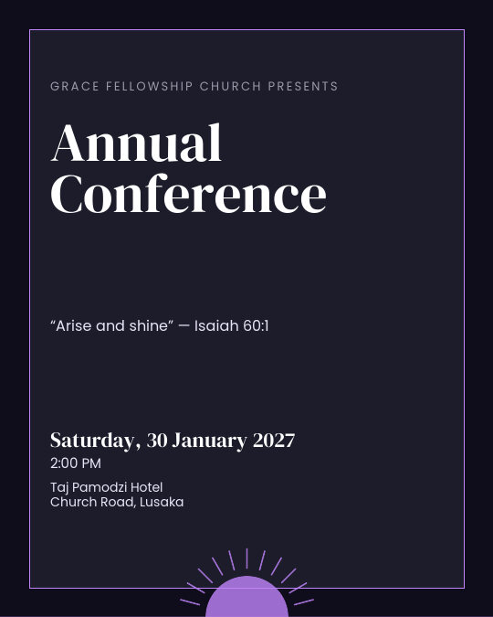 Bible Conference invitation design preview