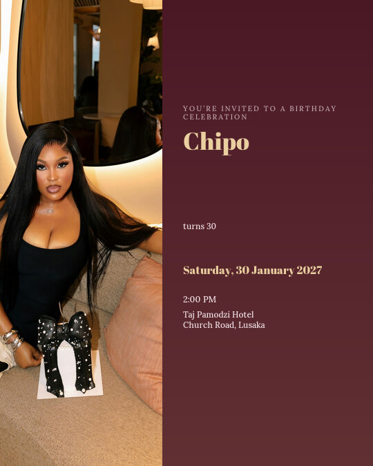 Birthday Glam invitation design preview