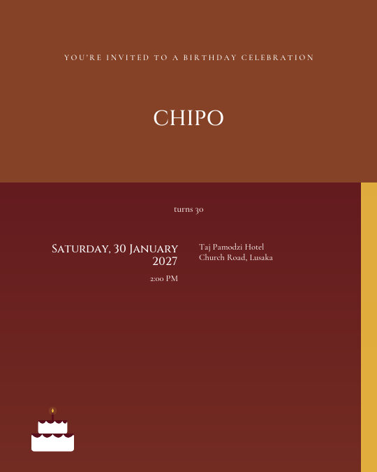 Birthday Under the Stars invitation design preview