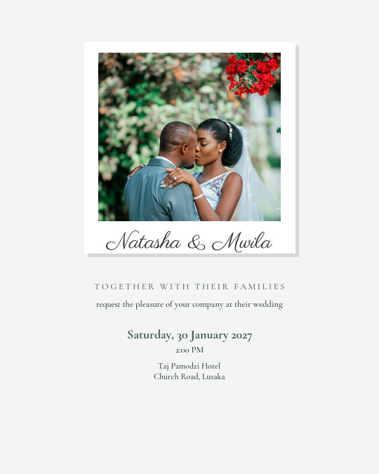 Bliss in Bloom invitation design preview