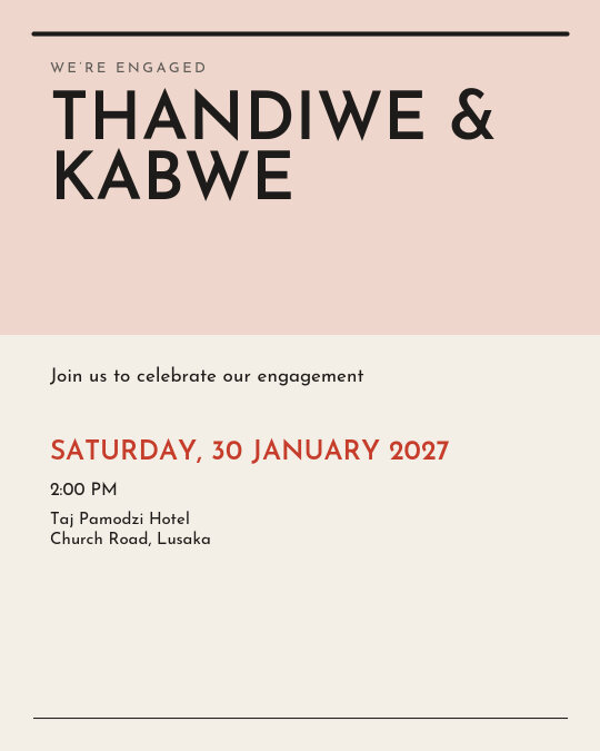 Bold & Betrothed invitation design preview