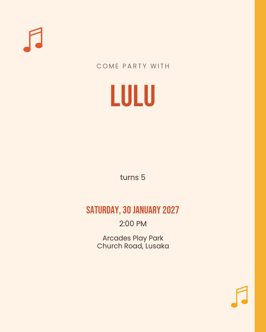 Bubblegum Bash invitation design preview