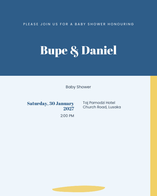 Bundle of Joy invitation design preview