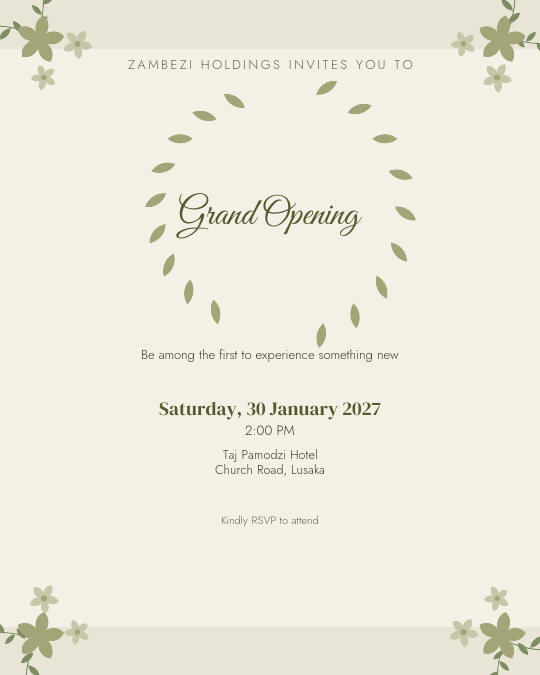 Café Opening invitation design preview