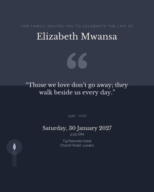 Celebration of Life invitation design preview