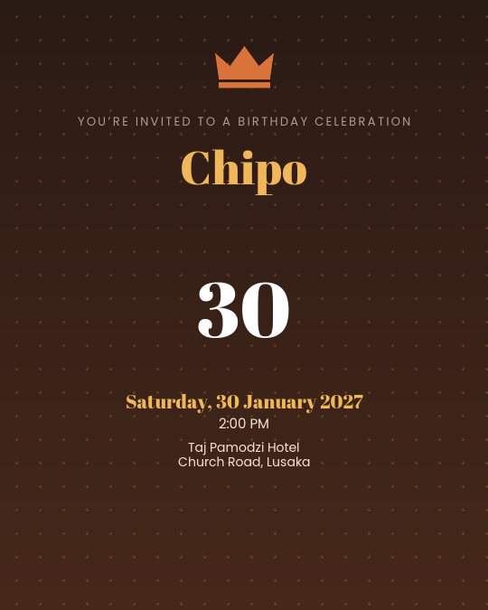 Cheers to Forty invitation design preview