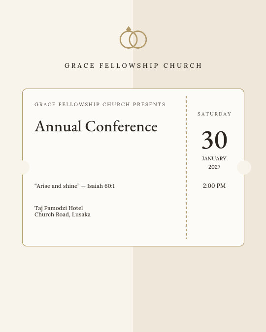 Church Dedication invitation design preview