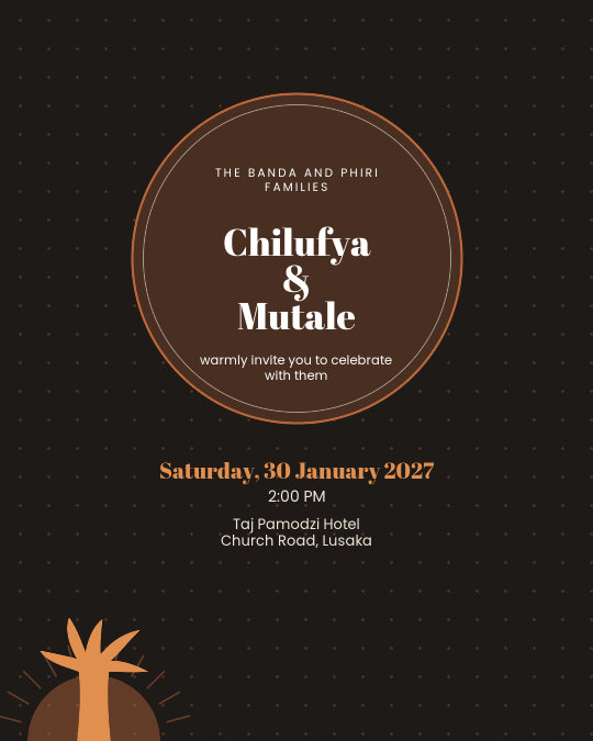 Copper Lineage invitation design preview