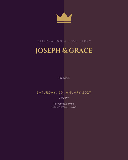 Diamond Decades invitation design preview