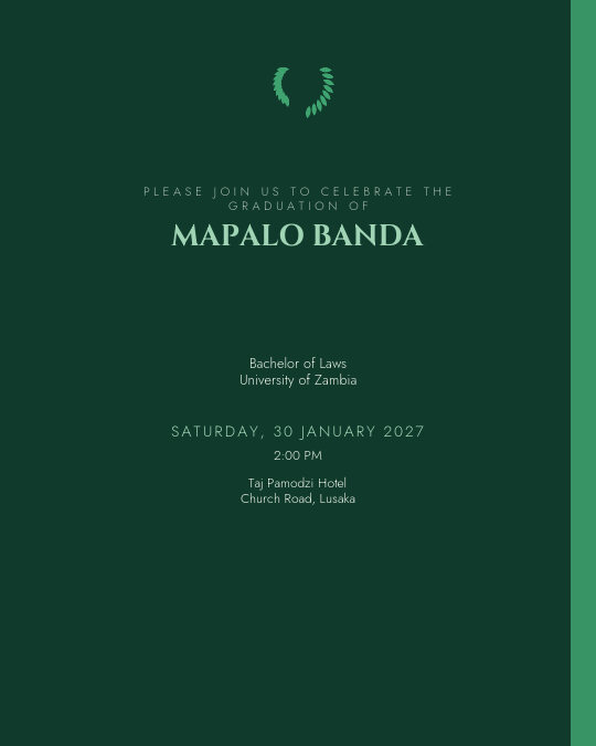 Doctoral Dinner invitation design preview