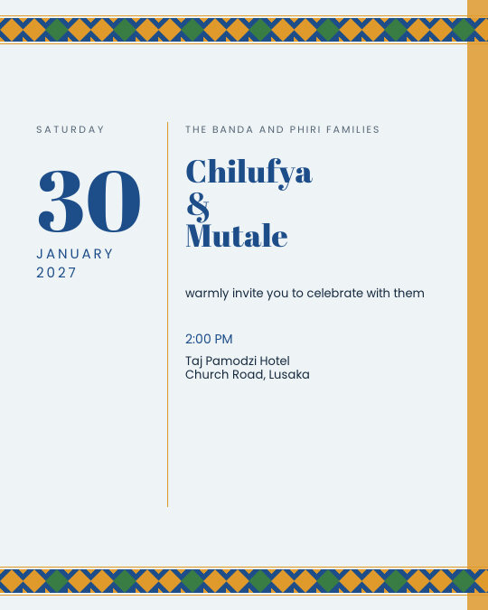 Earth & Ochre invitation design preview