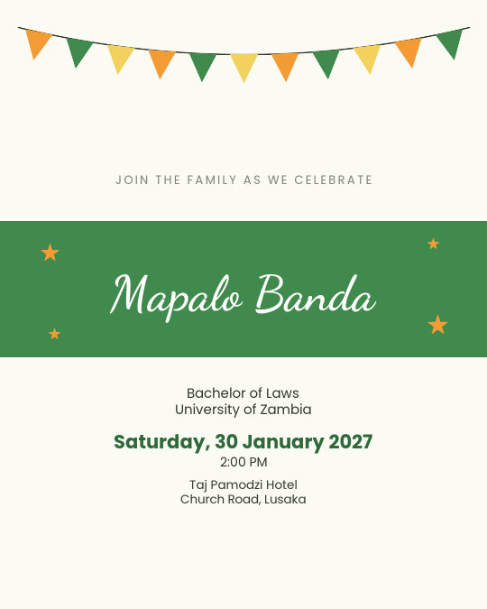 Family Celebration invitation design preview