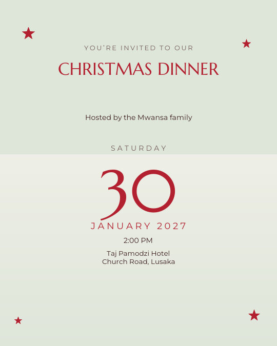 Festive Season Lunch invitation design preview