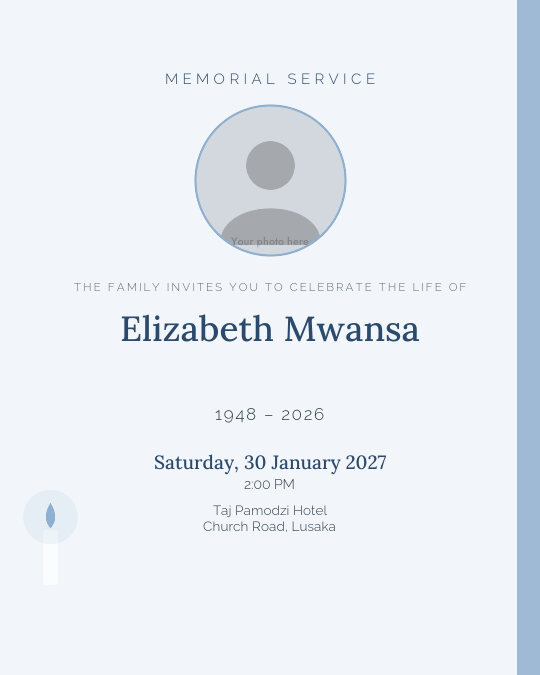 Forever in Our Hearts invitation design preview