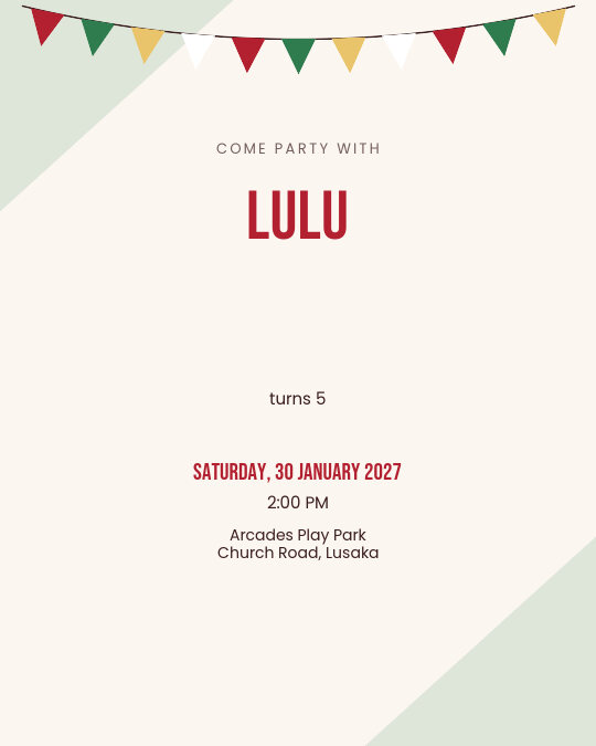Garden Bugs invitation design preview