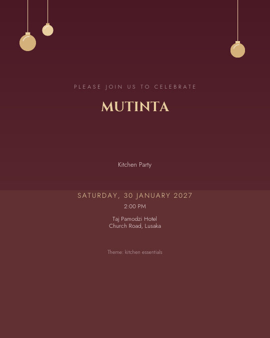 Glow Up Kitchen invitation design preview