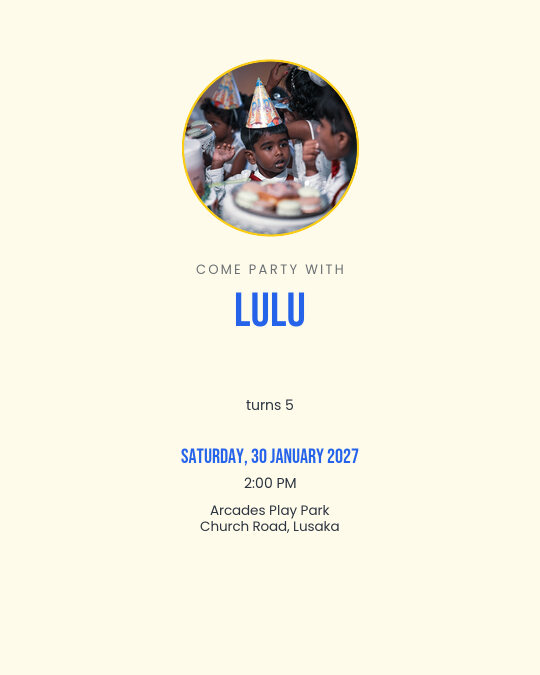 Happy Little Day invitation design preview
