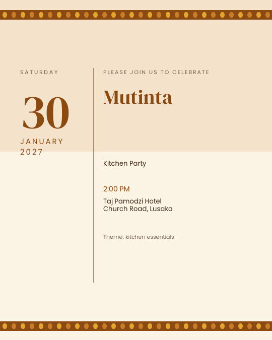 Heritage Hearth invitation design preview