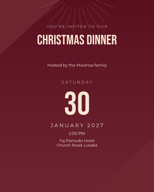 Holiday Party invitation design preview