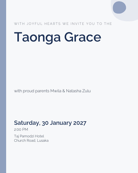 Ivory Christening invitation design preview
