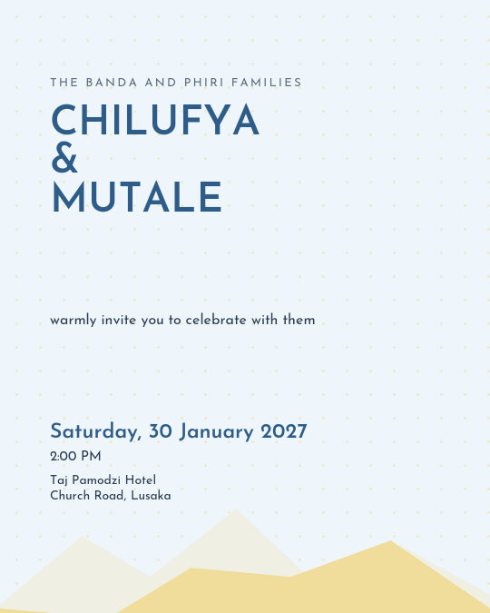 Ivory & Ochre invitation design preview