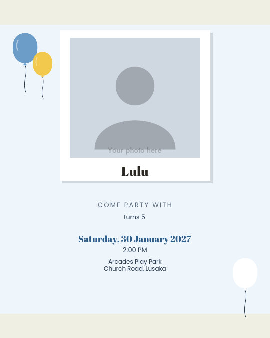 Jungle Jamboree invitation design preview