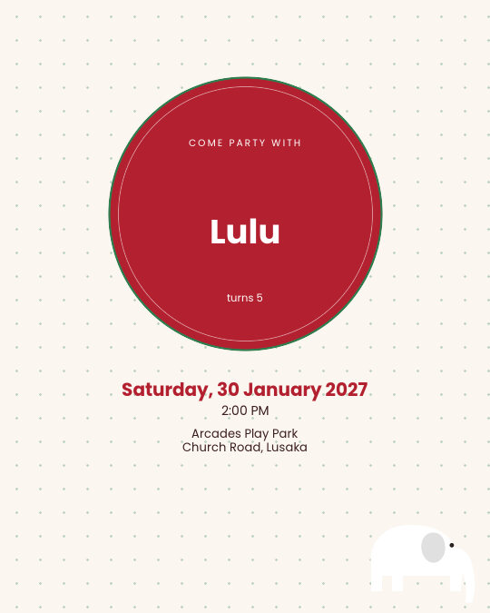 Little Explorer invitation design preview