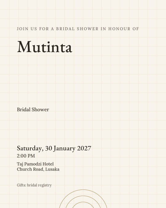 Love Letters invitation design preview