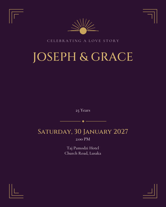 Plum Formal invitation design preview