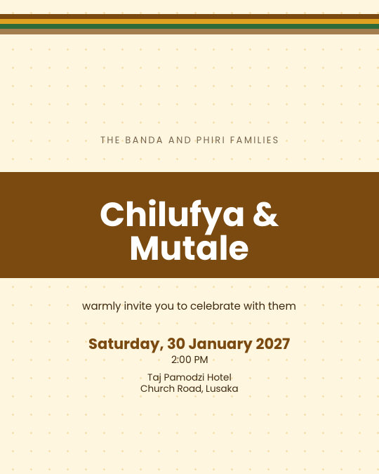 Malachite Union invitation design preview