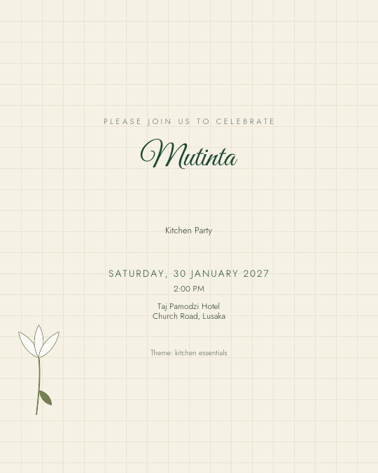 Market Basket invitation design preview