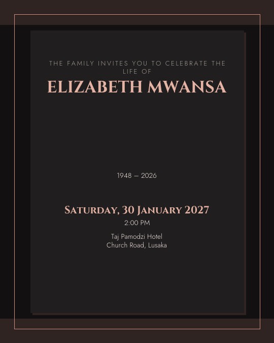 Memorial Mass invitation design preview