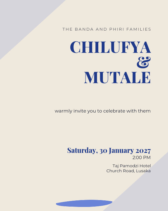 Modern Heritage invitation design preview