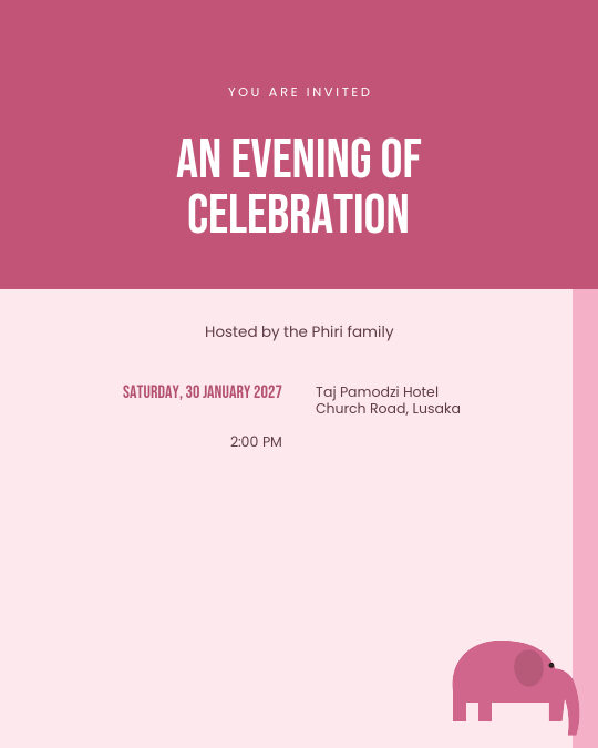 Movie Night invitation design preview