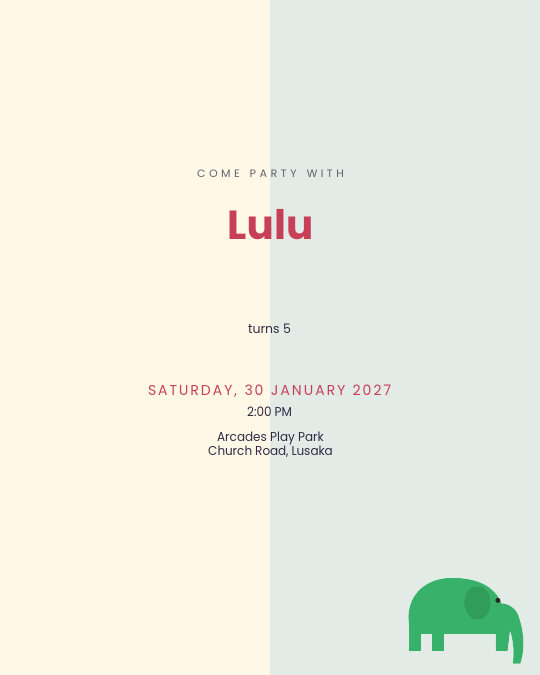 Music Maker invitation design preview