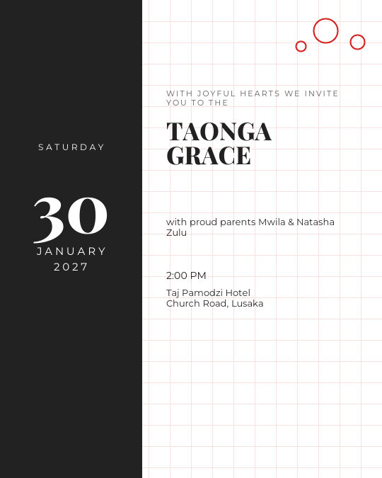 New Chapter Family invitation design preview