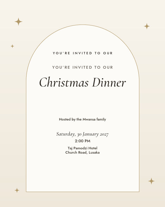 New Year’s Eve Gala invitation design preview