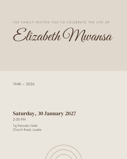 One Year On invitation design preview