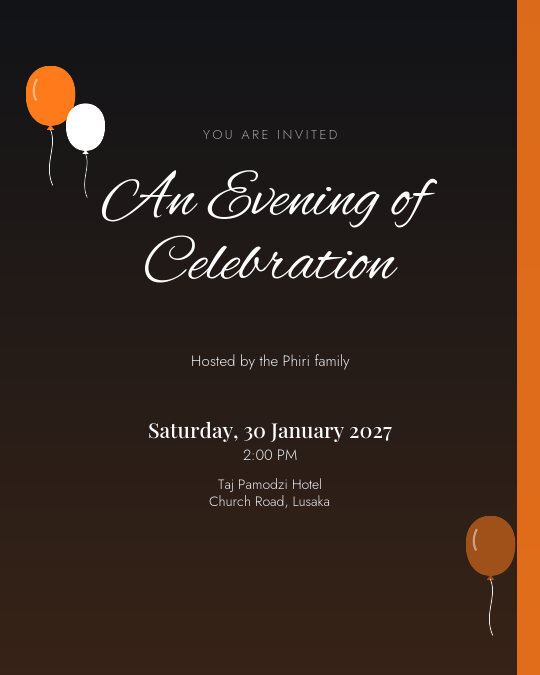 Open Day invitation design preview