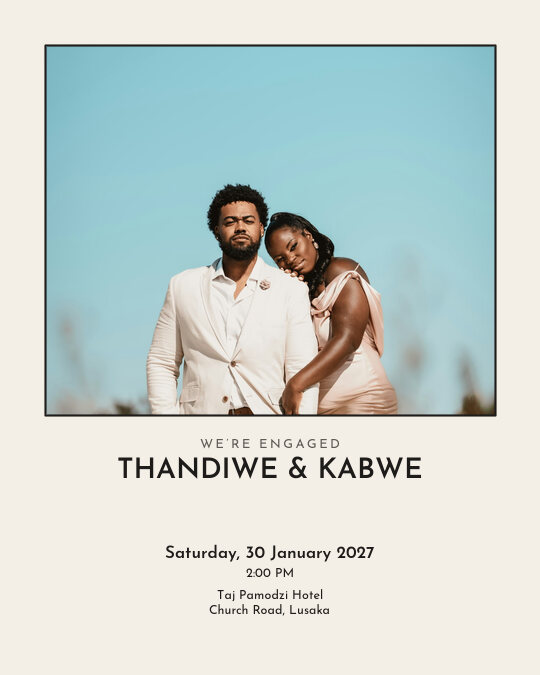 Our Promise Portrait invitation design preview