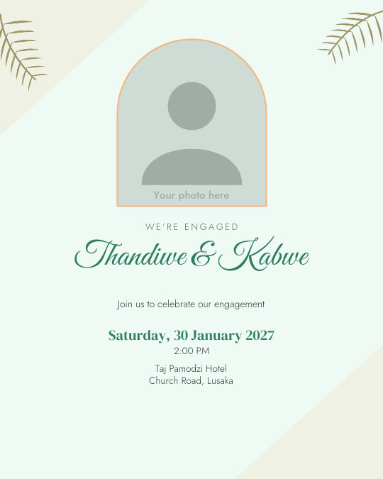 Petal Promise invitation design preview