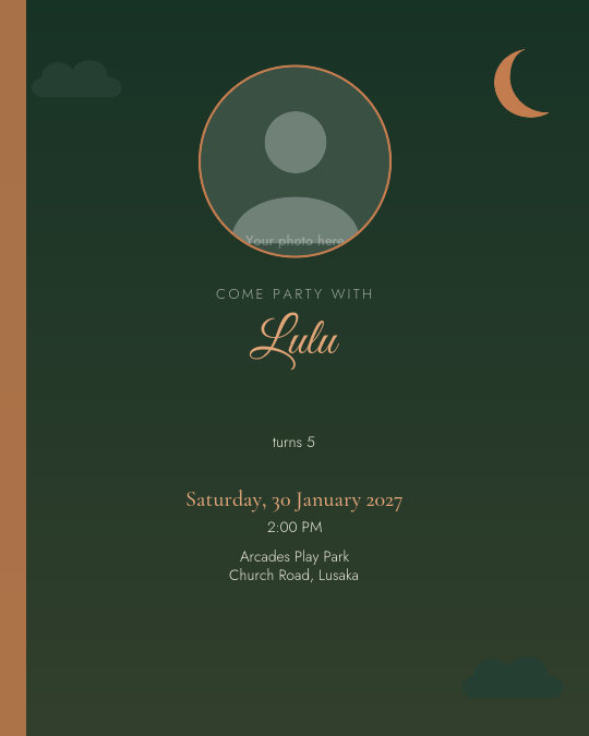 Princess Picnic invitation design preview
