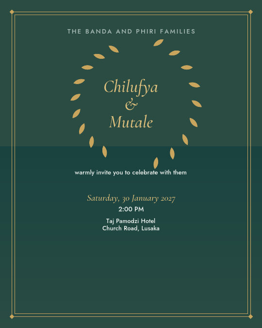Proud Heritage invitation design preview