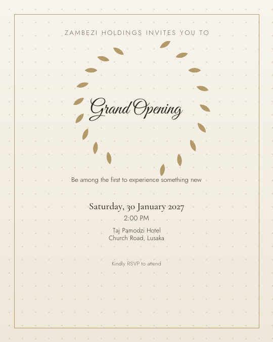 Restaurant Opening invitation design preview