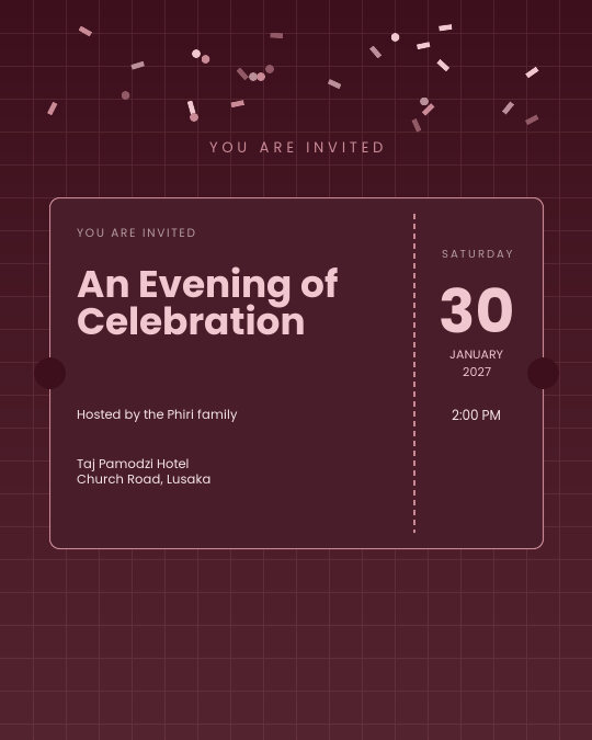 Retirement Party invitation design preview