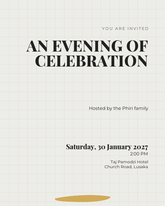 Reunion Weekend invitation design preview