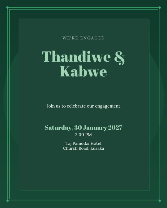 Ring of Gold invitation design preview